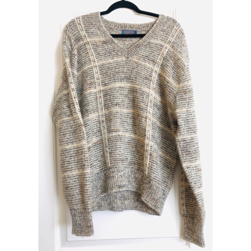 Vintage Pendleton V-Neck Wool Sweater Made in USA